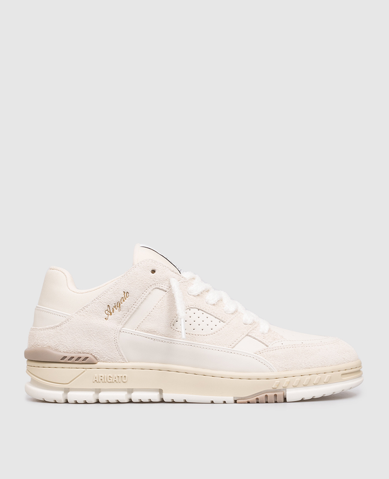 Beige leather Area Lo sneakers Axel Arigato