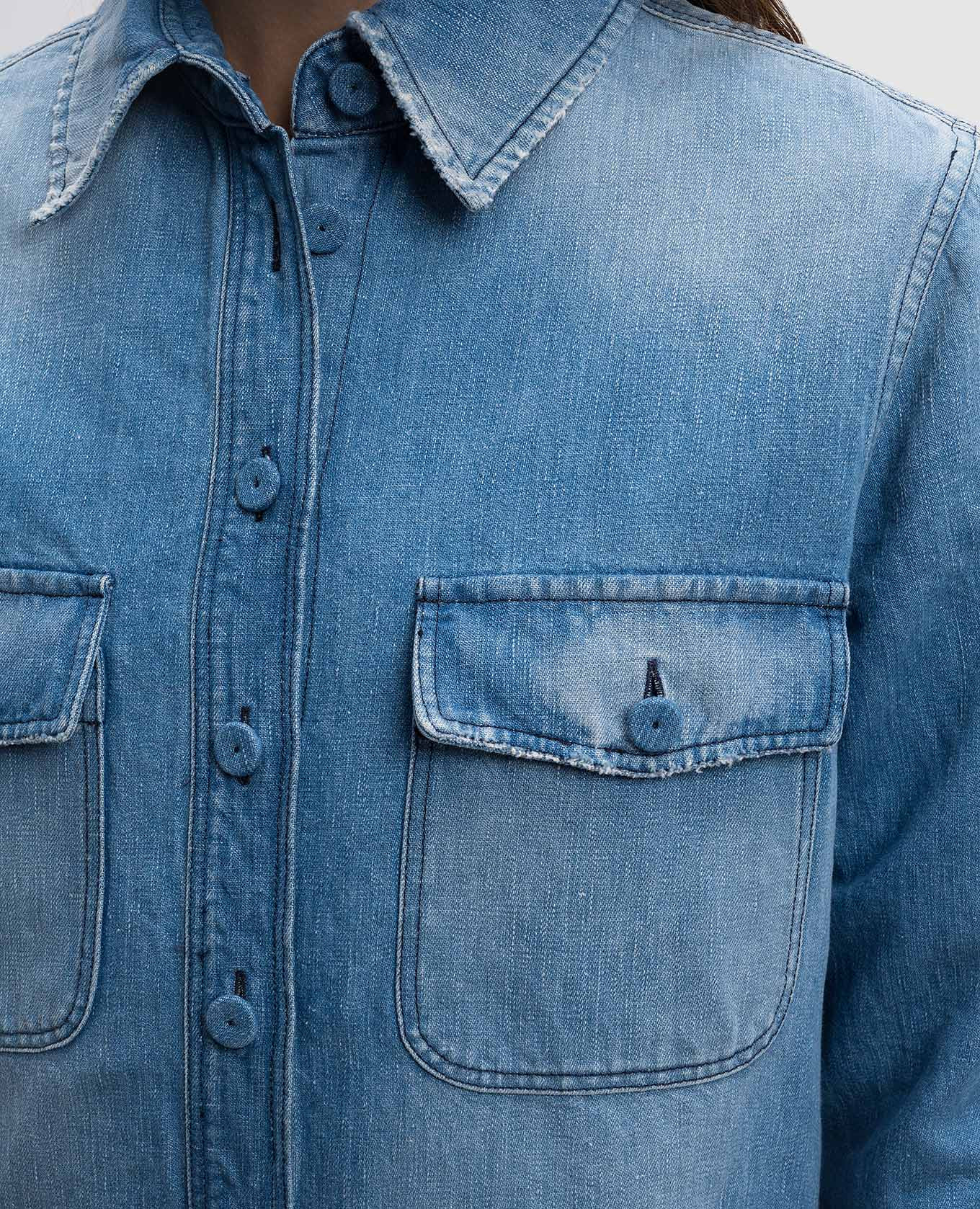 

John Austin blue denim shirt Gabriela Hearst, Light blue