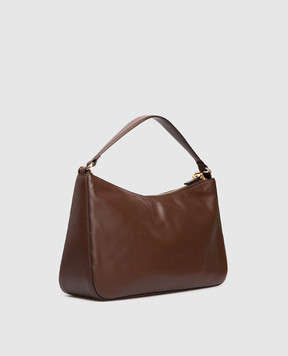 Twinset Liliane brown leather hobo bag 252TB7161