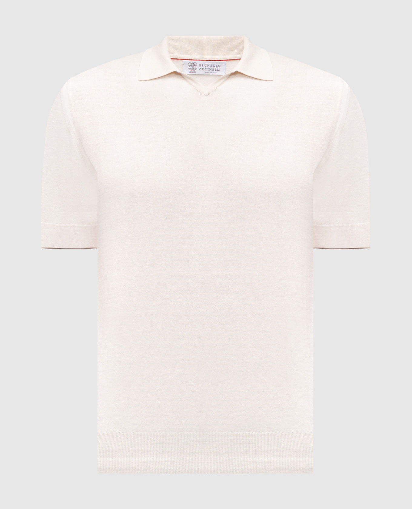 Beige polo Brunello Cucinelli