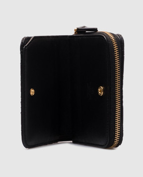 Valentino Black leather wallet QUILTIE 7W2P0AS2MIC