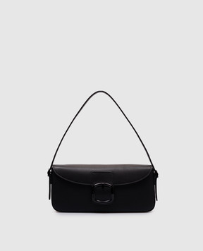 Santoni Black leather baguette bag with logo DFBBA2669ENTNAC