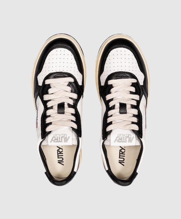 スニーカー AUTRY PTLWWB01 Sneakers Medalist Platform In Pelle Bianca E Autry Medalist Platform Sneakers In White Leather
