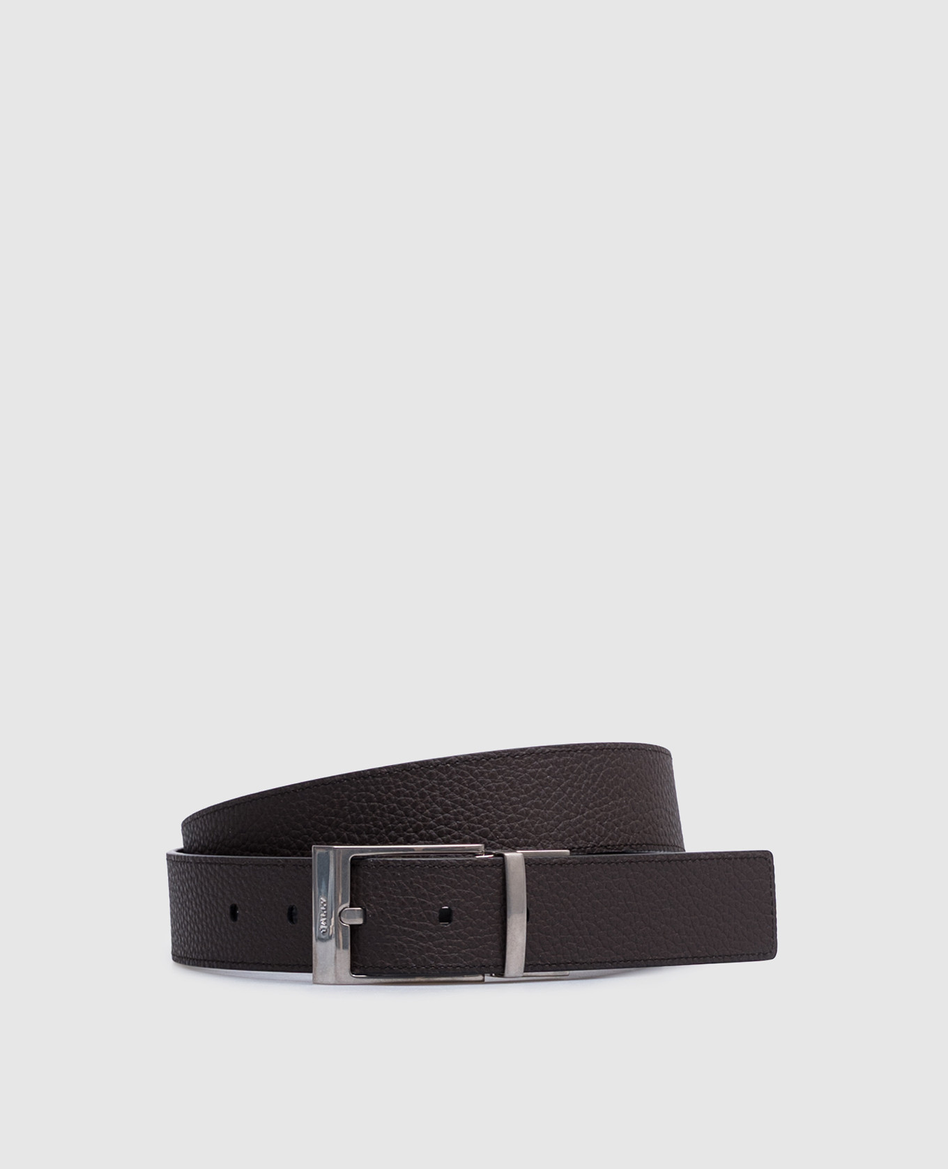 

Midnight reversible leather belt with logo Bally, White