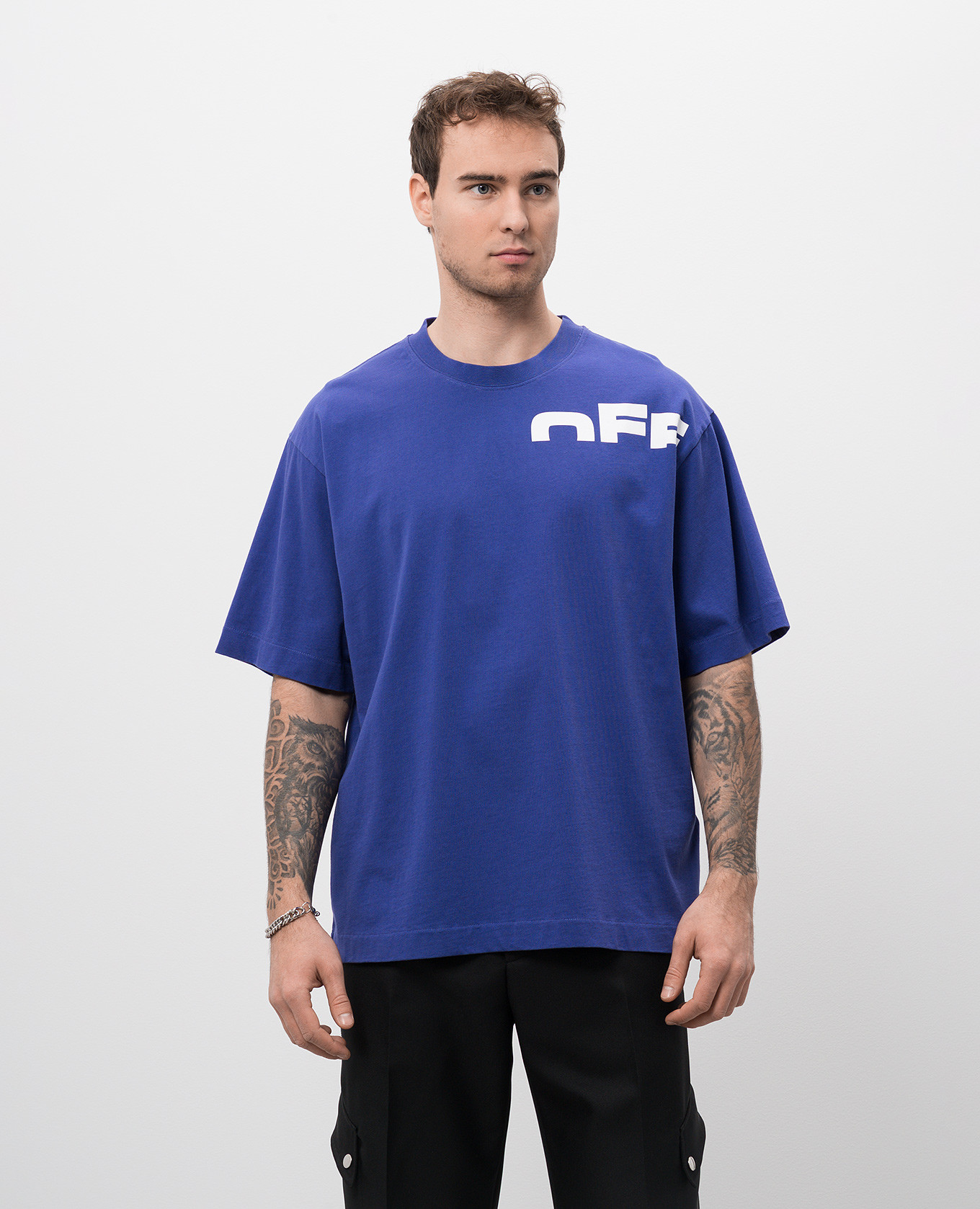 

Purple T-shirt with logo print Off-White, Violet