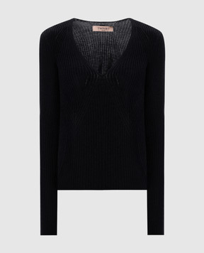 Twinset Black wool pullover 252TT3110