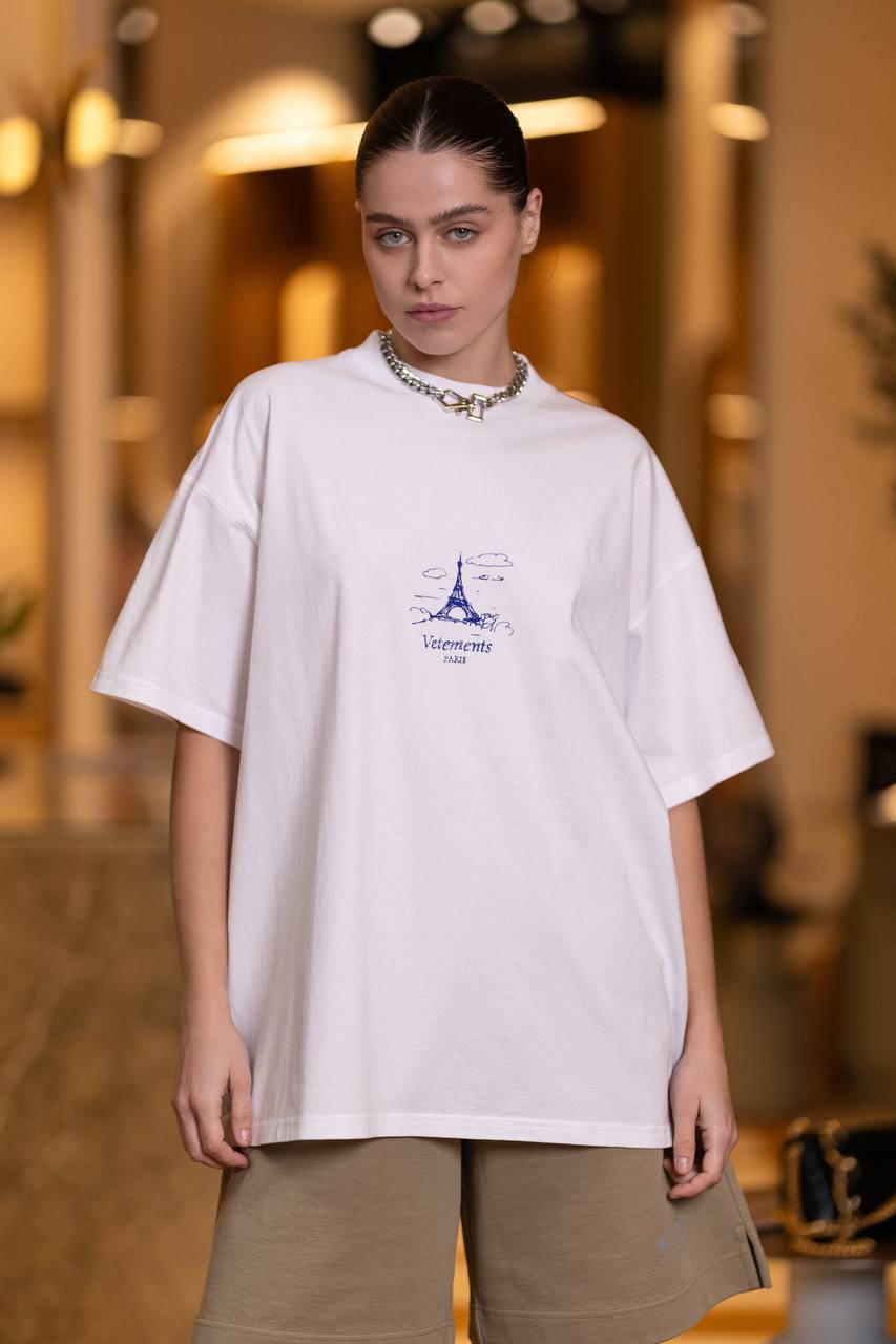 

White t-shirt with logo Vetements