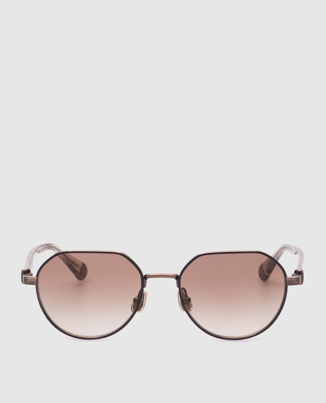 

Brown titanium sunglasses Brunello Cucinelli