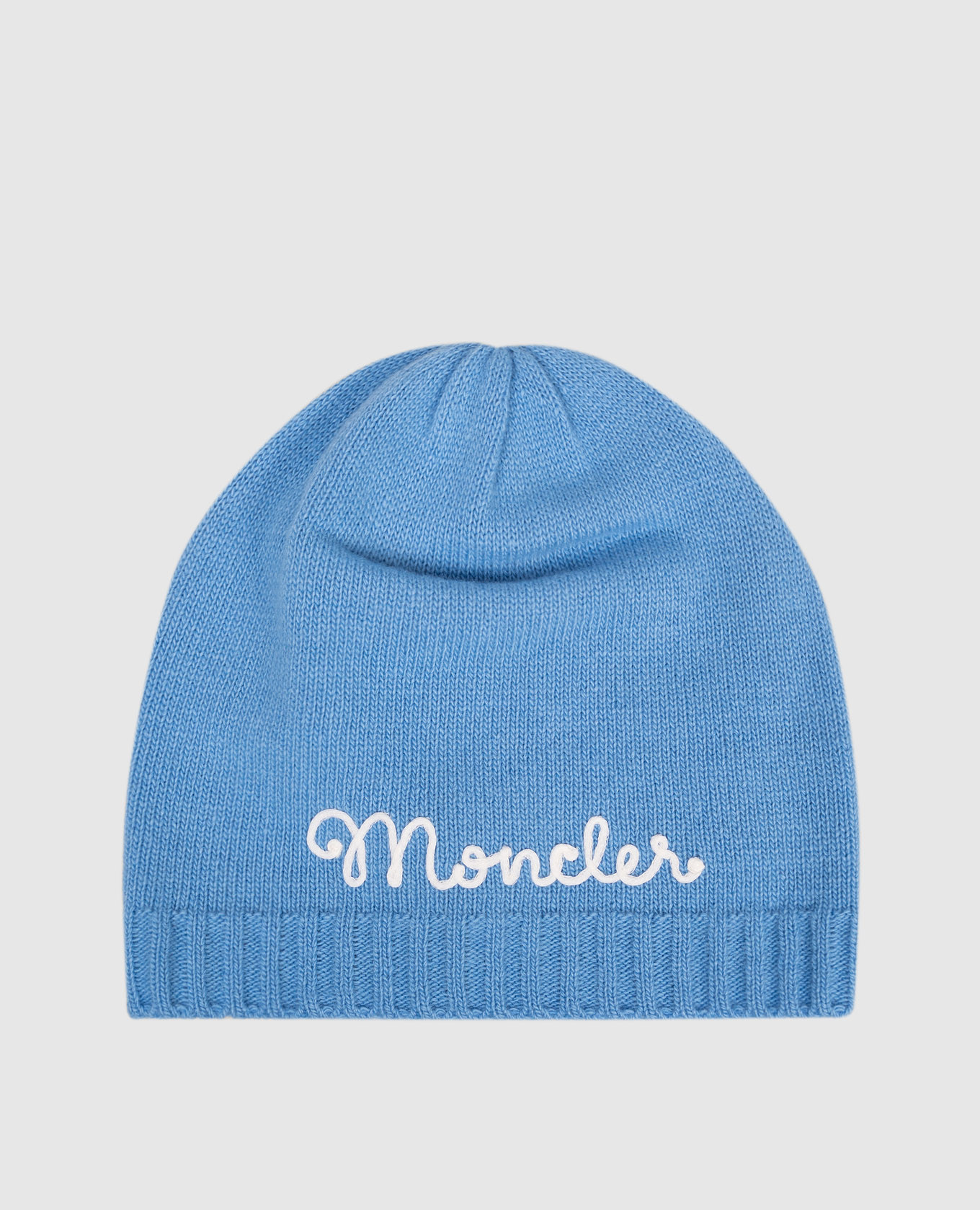 Children&#39;s blue wool and cashmere hat Moncler ENFANT