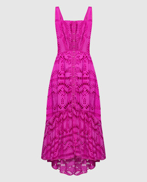 Charo Ruiz Pink Nyssi shirt dress with broderie embroidery 243620