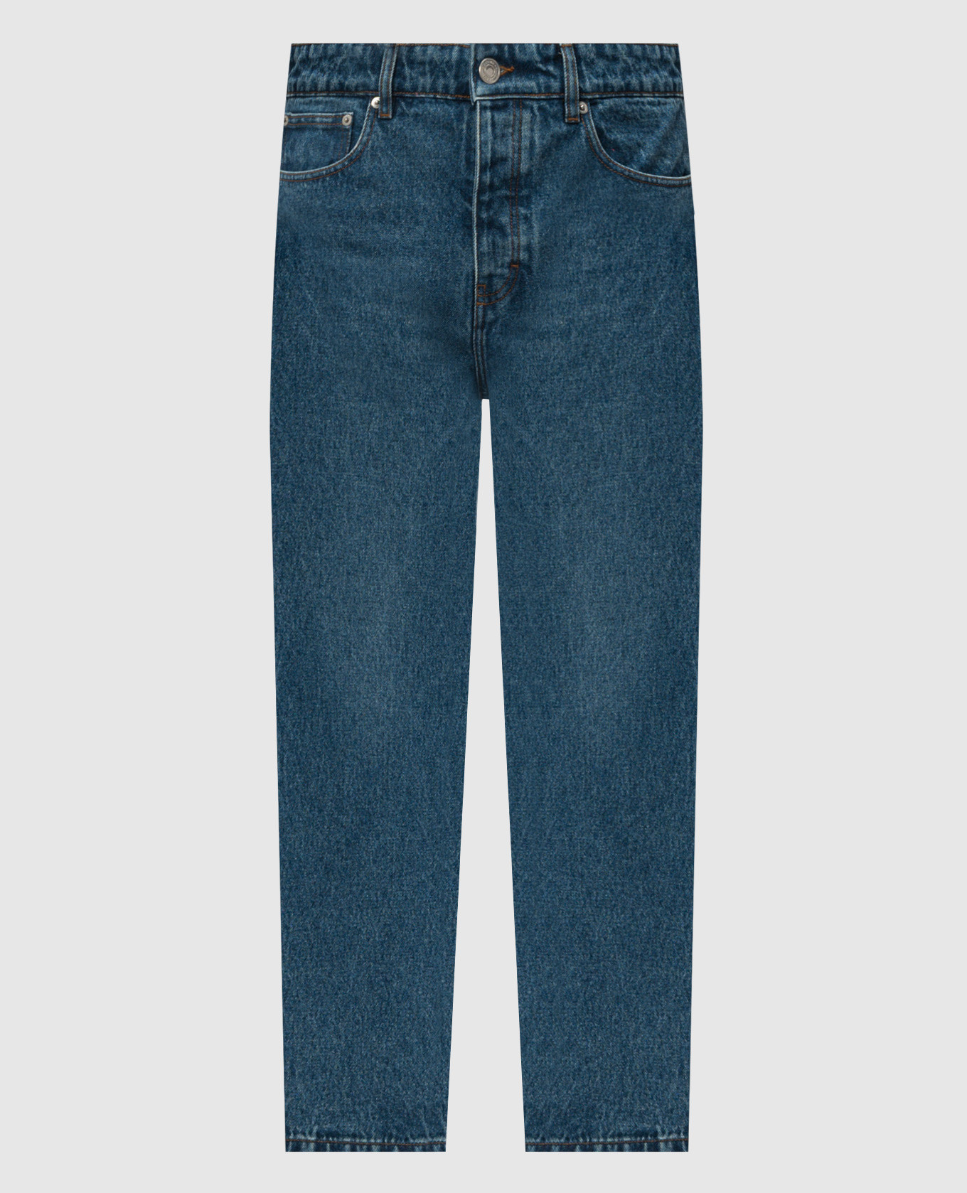 

Blue jeans with logo patch Ami Paris