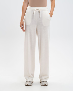 Simonetta Ravizza White Alicante cashmere pants F05KN110T10