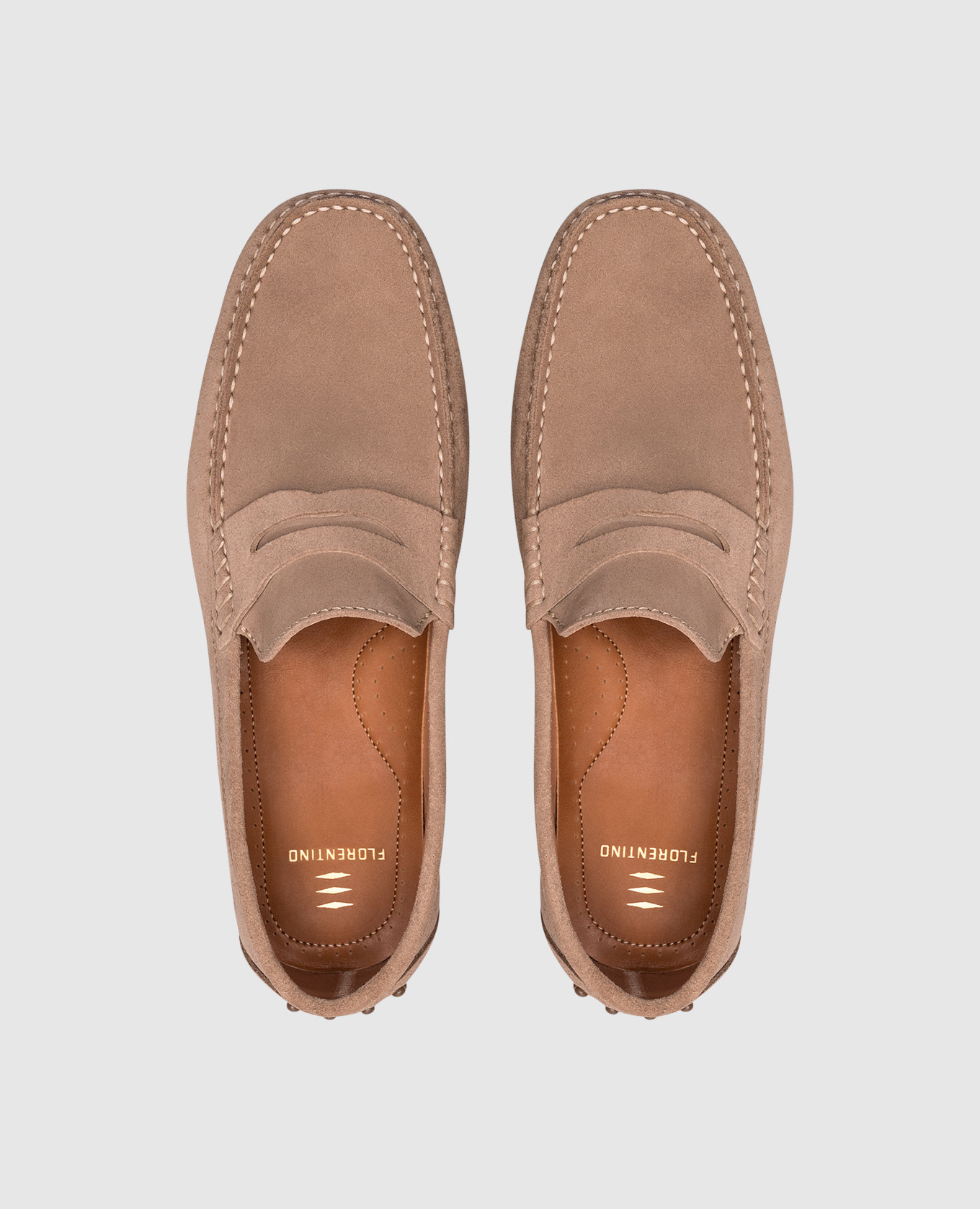 

Brown suede loafers Florentino