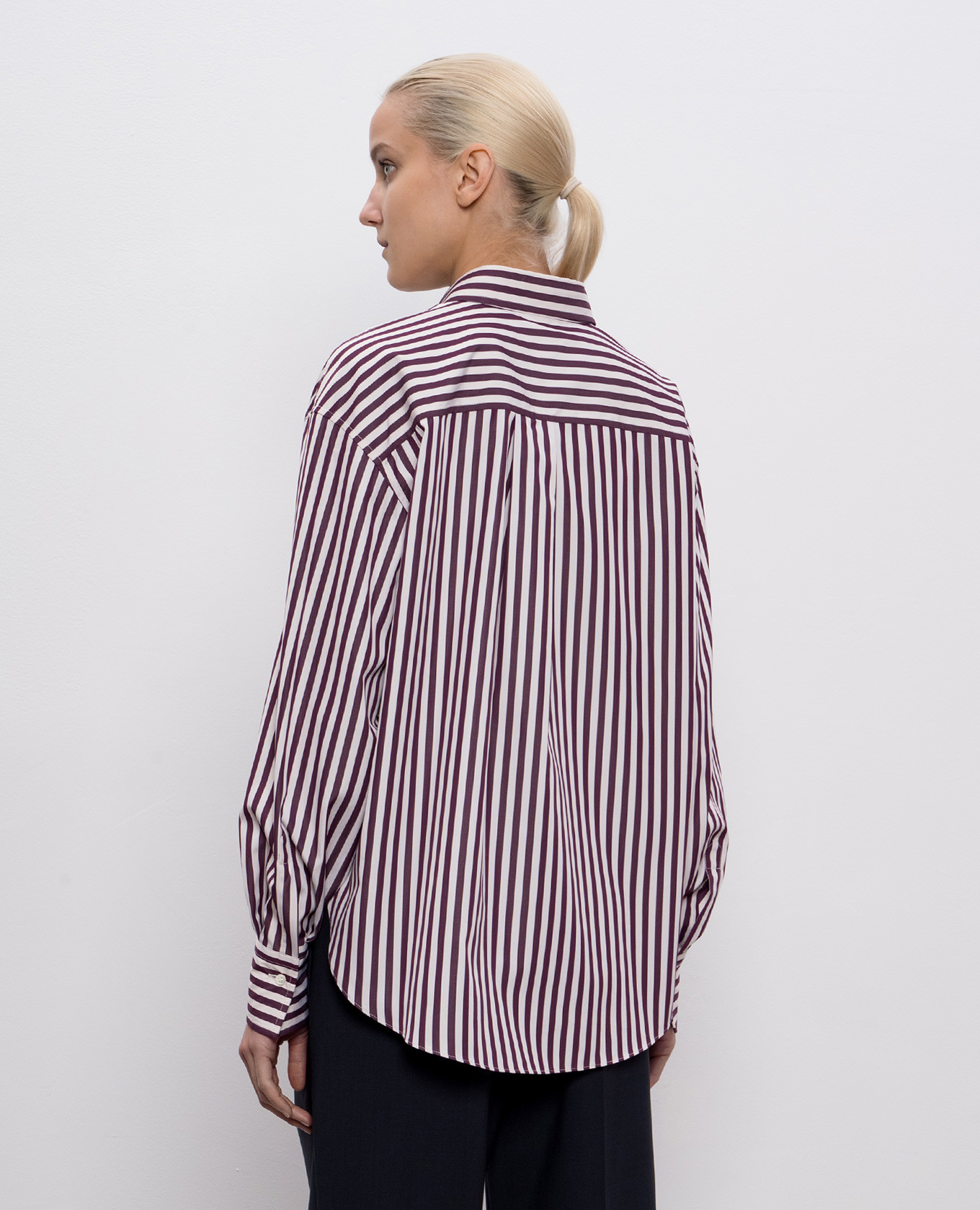 

Striped shirt with monil chain Brunello Cucinelli, White