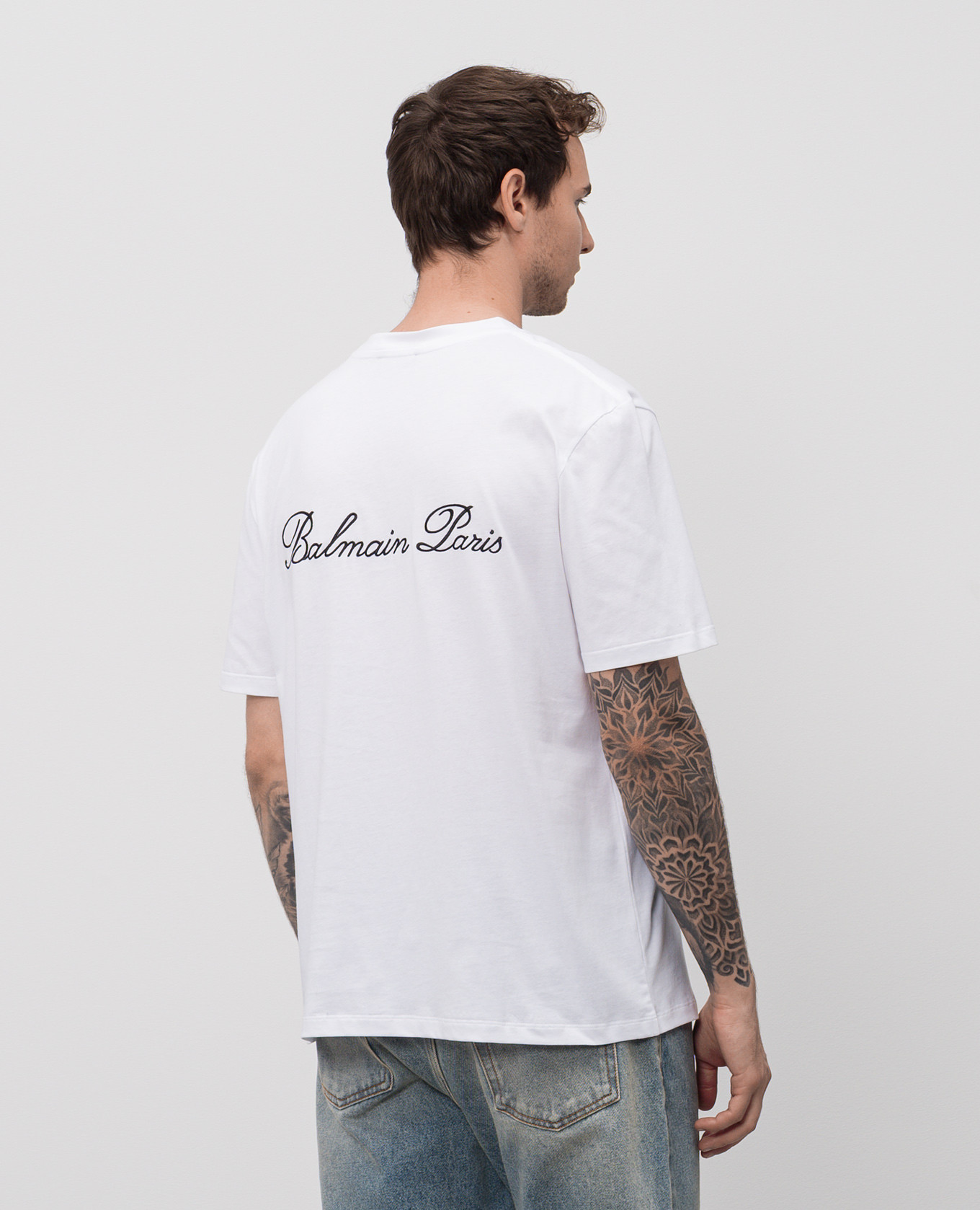 

Balmain Signature white T-shirt Balmain