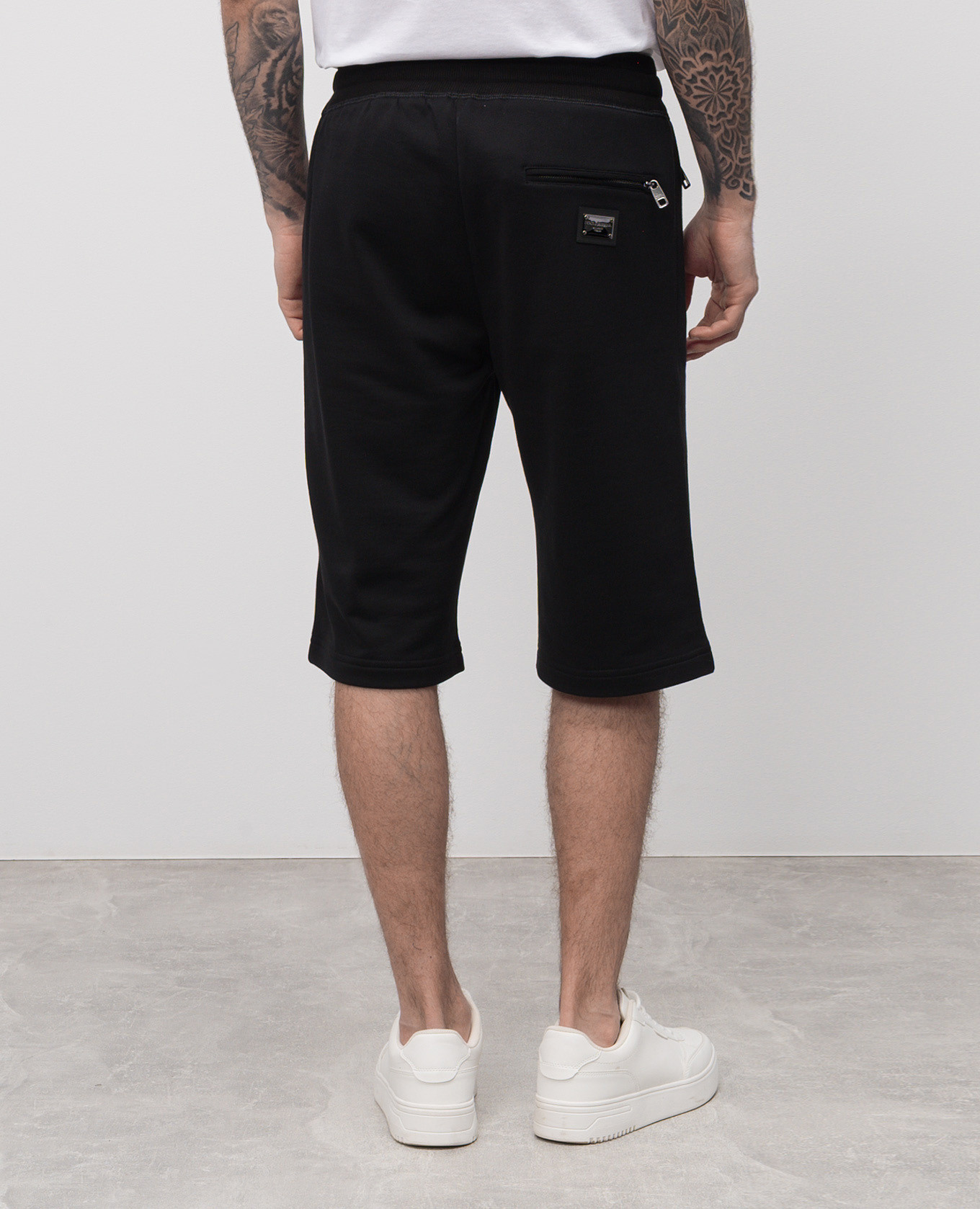 

Black shorts with logo Dolce&Gabbana