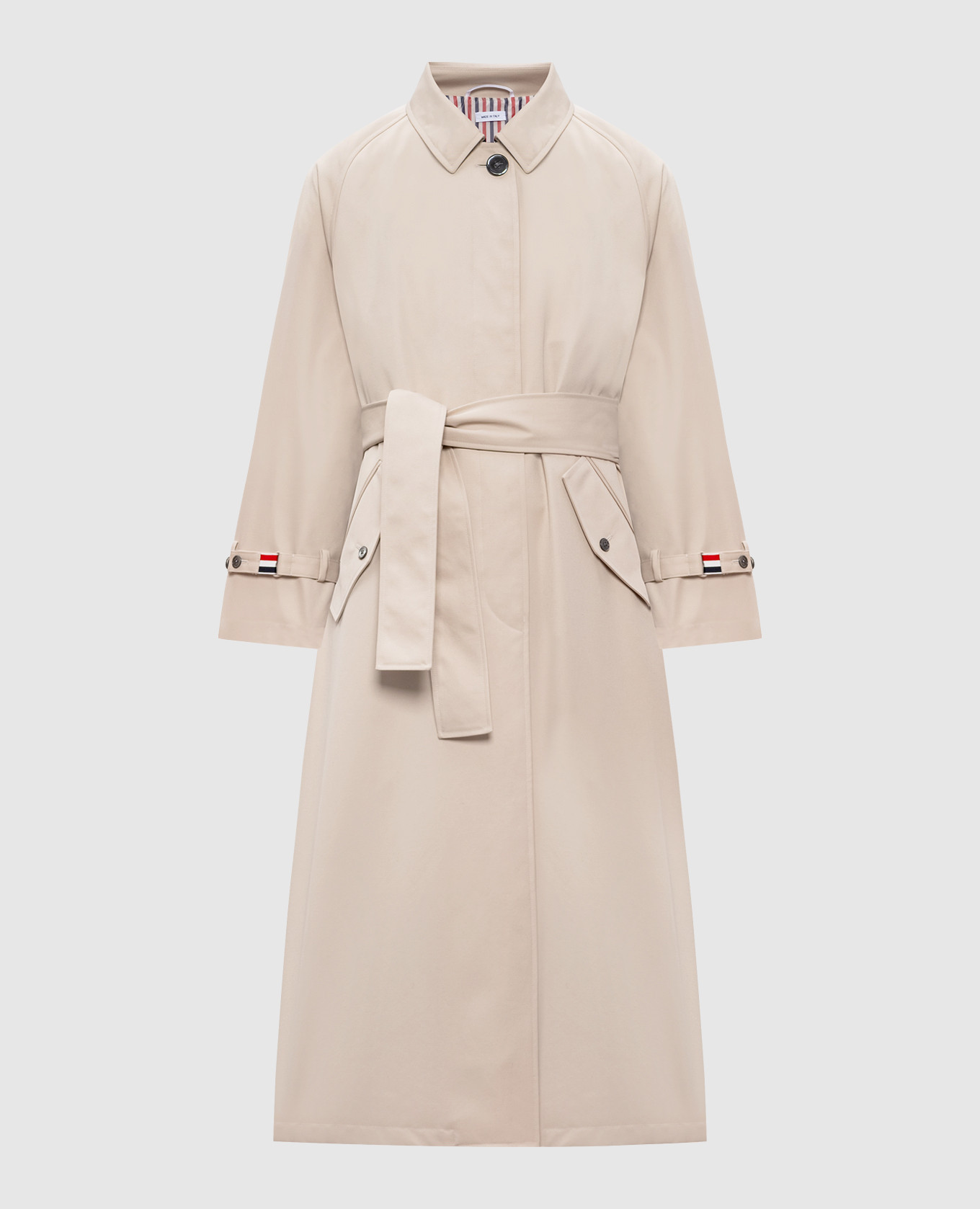 Beige trench coat Thom Browne