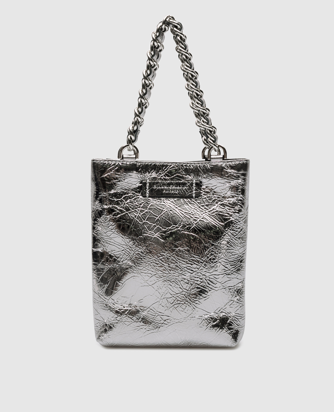 

Camilla silver logo leather bag Gianni Chiarini