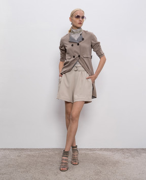 Brunello Cucinelli Reversible double-breasted silk trench coat M0S284579