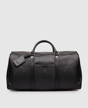 Doucal's Borsa da viaggio in pelle nera B001803PT579