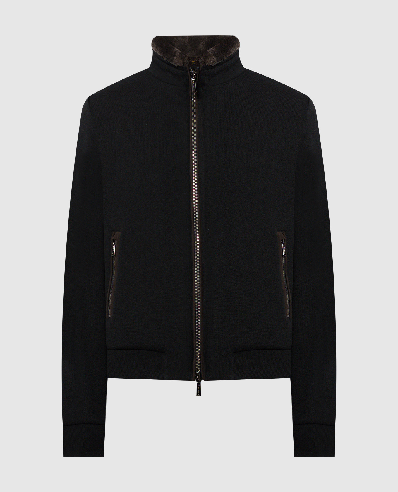 

Black down jacket BELLATI made of wool and cashmere MooRER