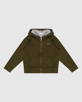 Palm Angels Children's green sports jacket PBBE003F25FLE002612