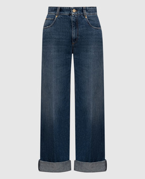 Brunello Cucinelli Blue jeans with a worn effect MA095P4005