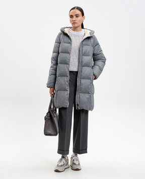 Peserico Gray alpaca wool sweater S99397F0309216