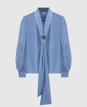 Max Mara Blue striped DISCO blouse DISCO