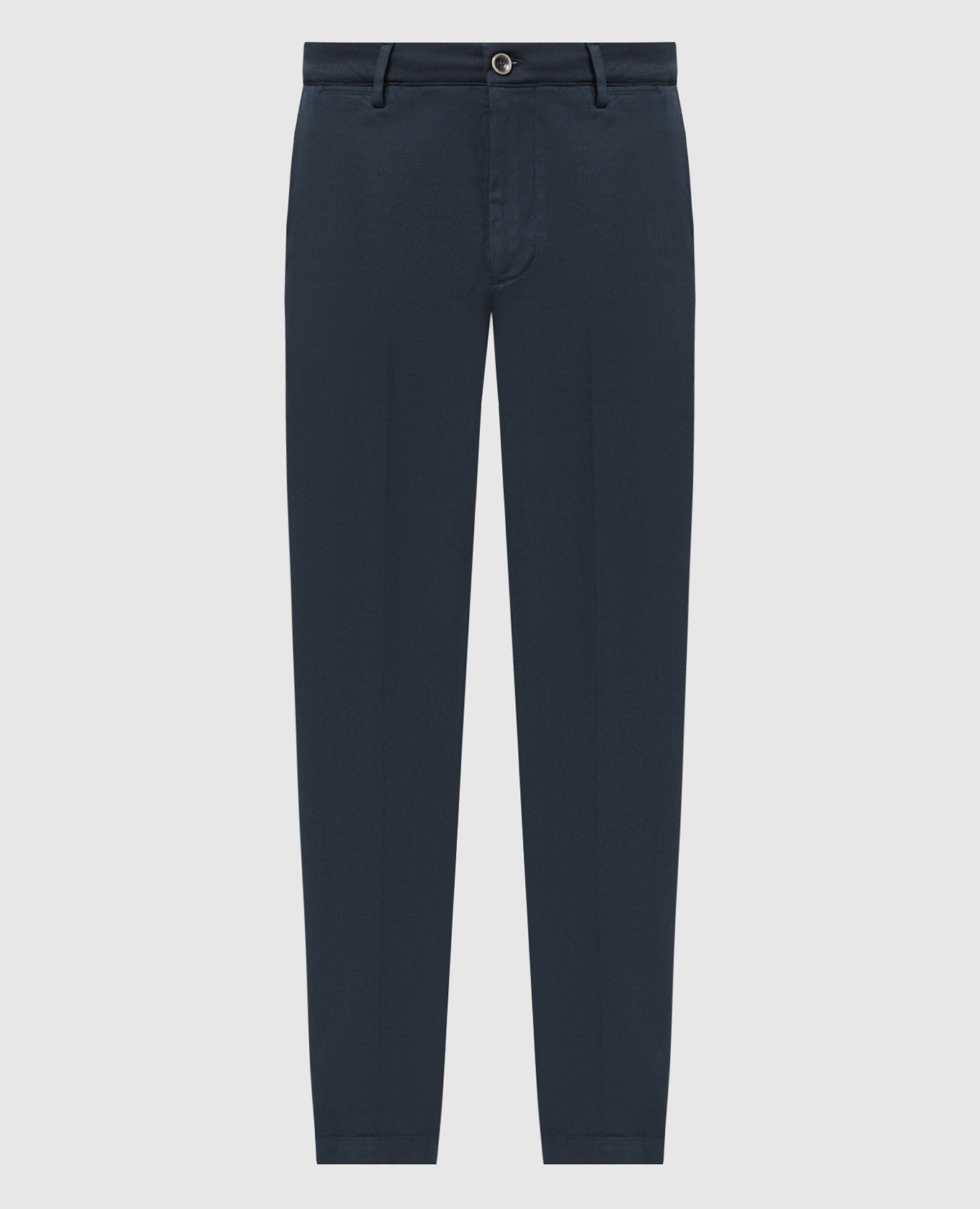 

Blue pants with metallic logo Peserico