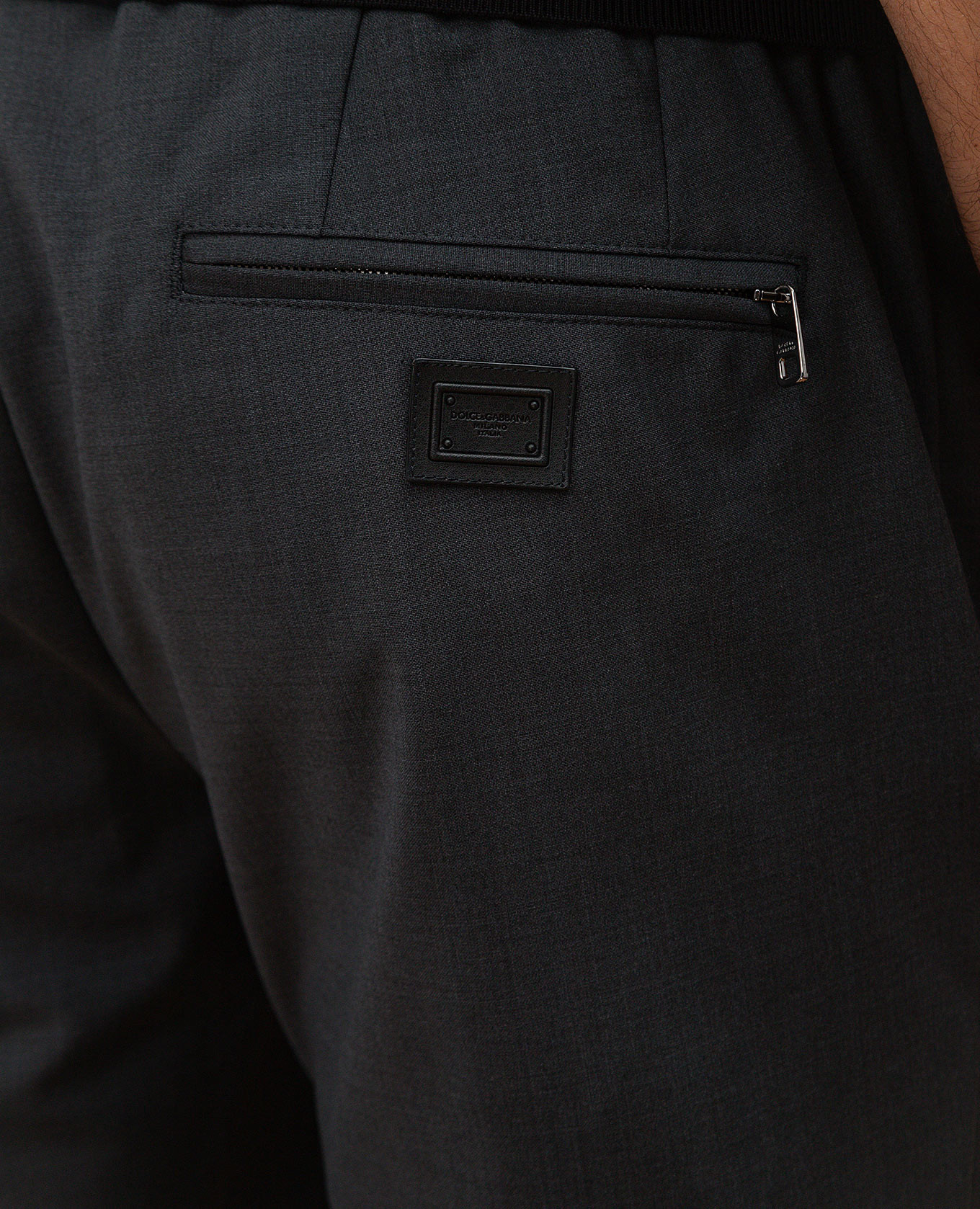

Gray wool trousers with logo Dolce&Gabbana, Grey