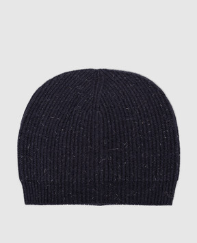 Peserico Blue hat with wool and silk with lurex S36148F0709095