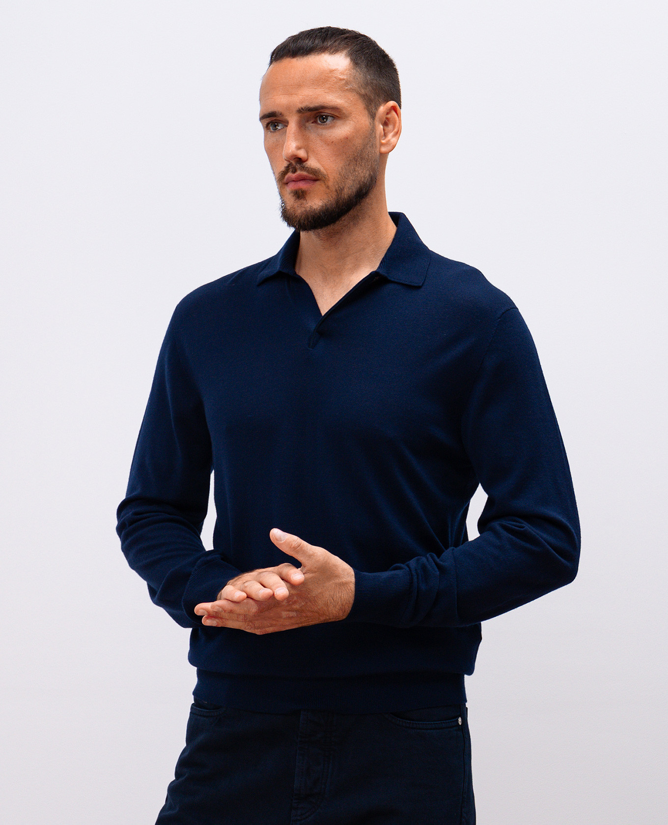 

Blue Lasca wool polo shirt Sease