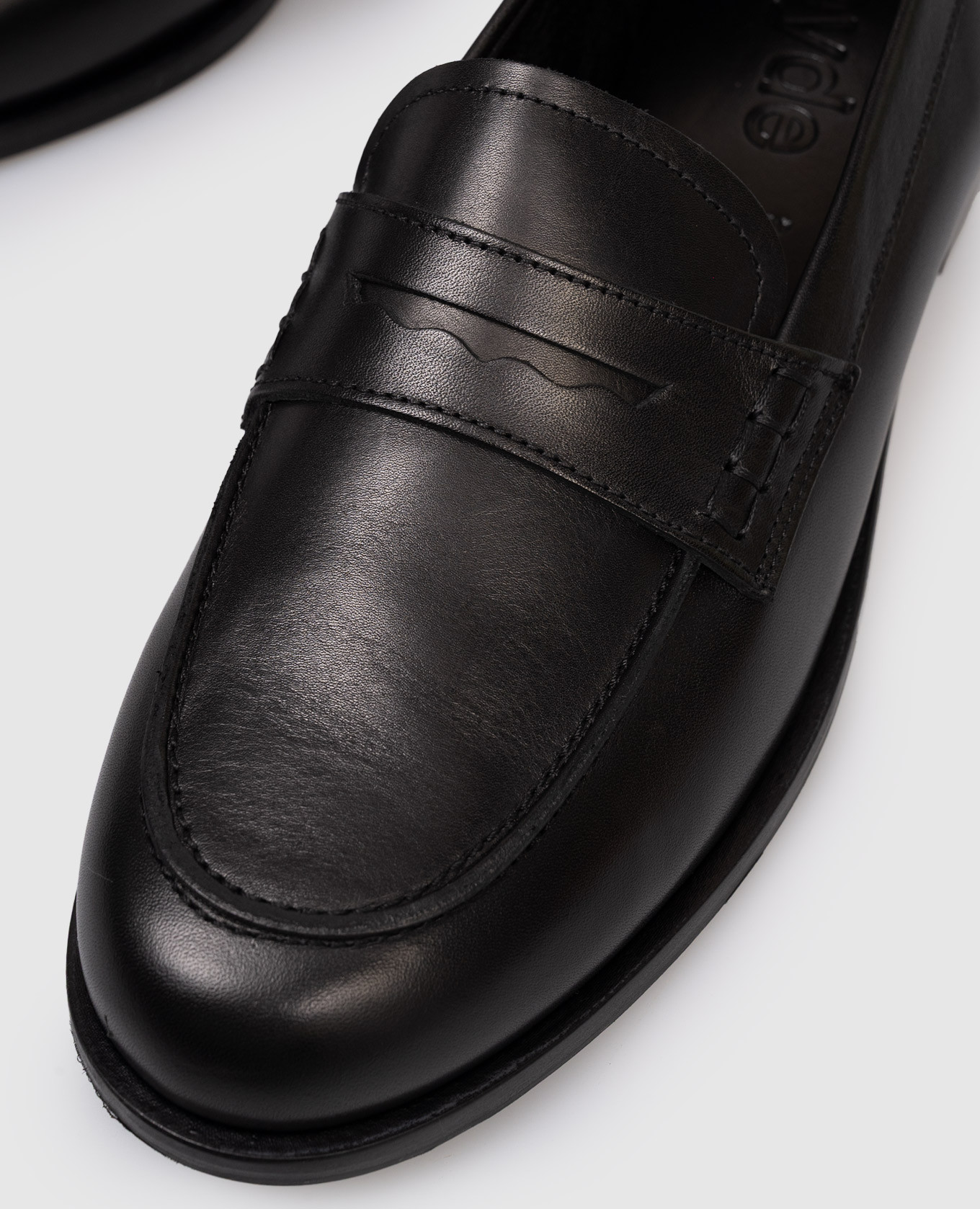 Oscar black leather loafers Aeyde 5