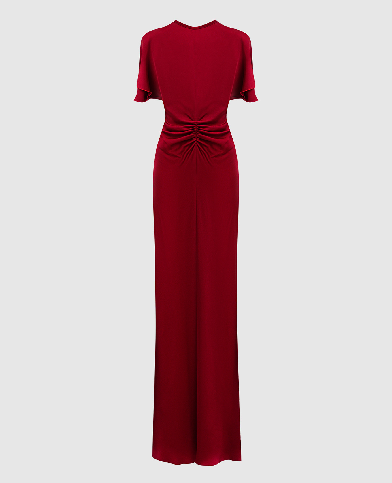 

Burgundy dress with drapery Victoria Beckham