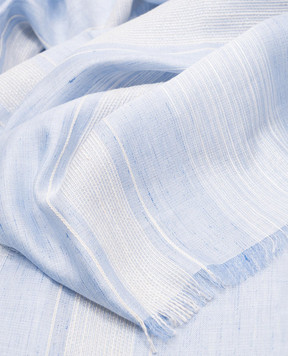 Peserico Blue stole with linen and silk S31501C0CC435