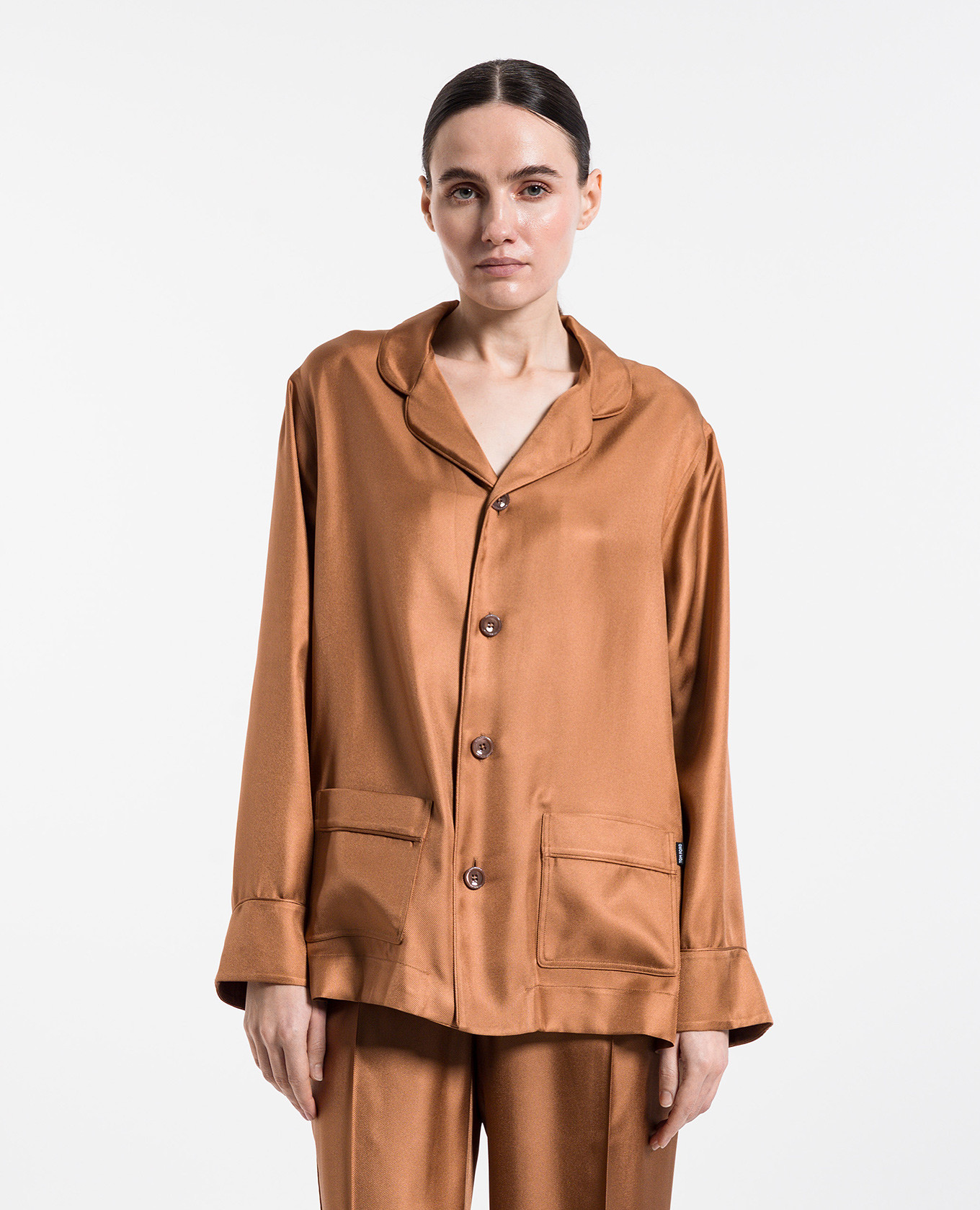 Brown silk blouse Tom Ford 3