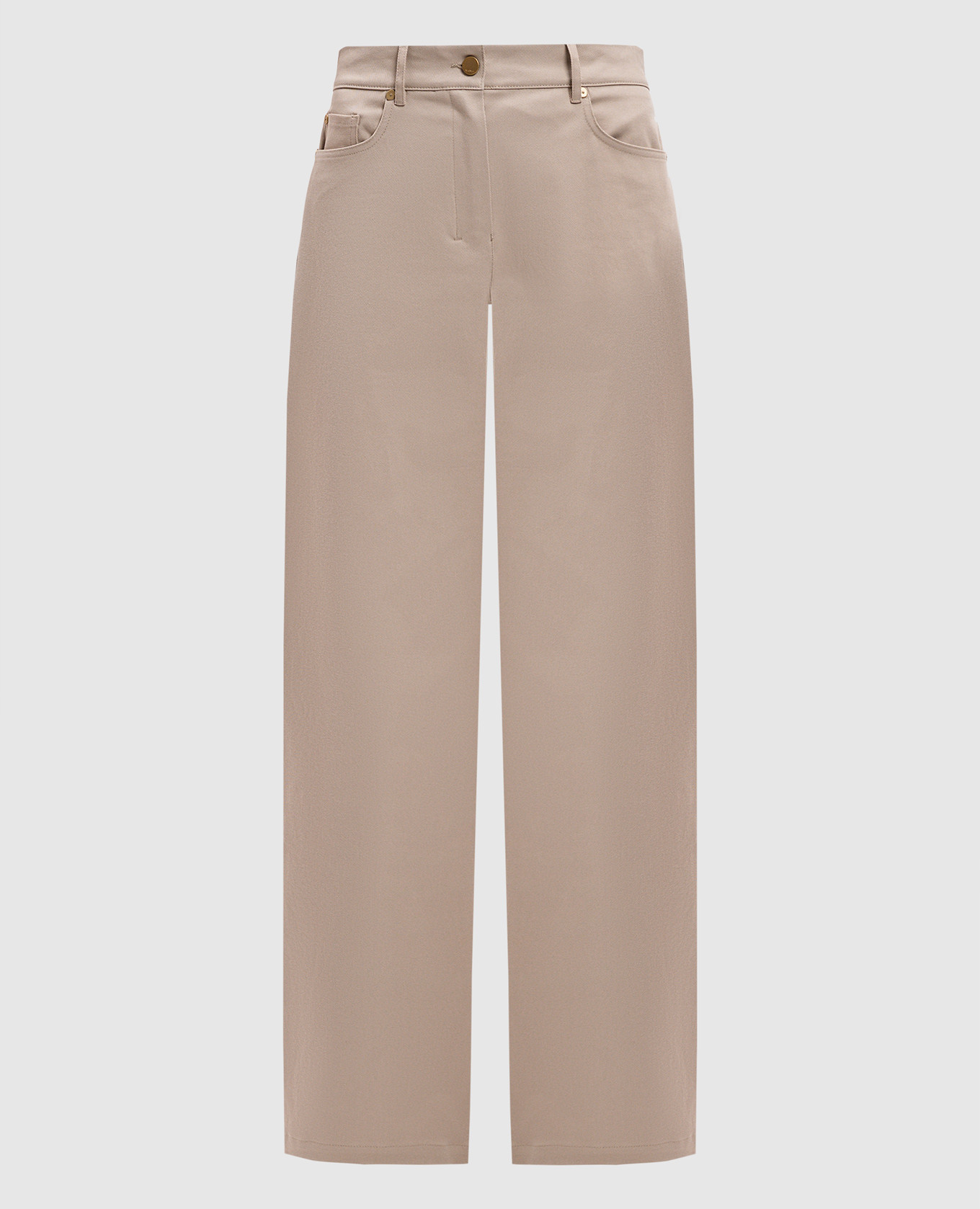 

Beige MARIANNA pants with logo patch Max Mara