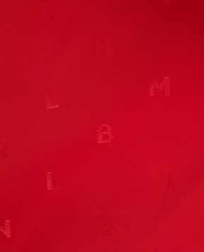Balmain Kids red bomber jacket with logo monogram pattern BU2Q27N0235410