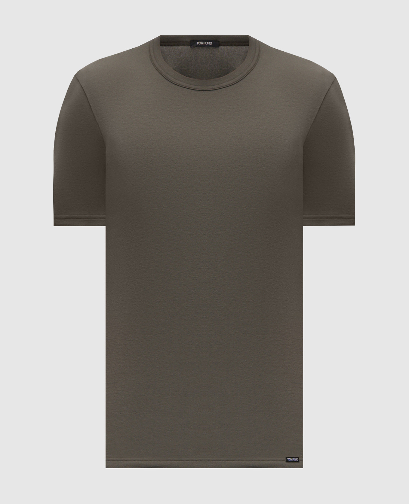 Khaki T-shirt with logo Tom Ford