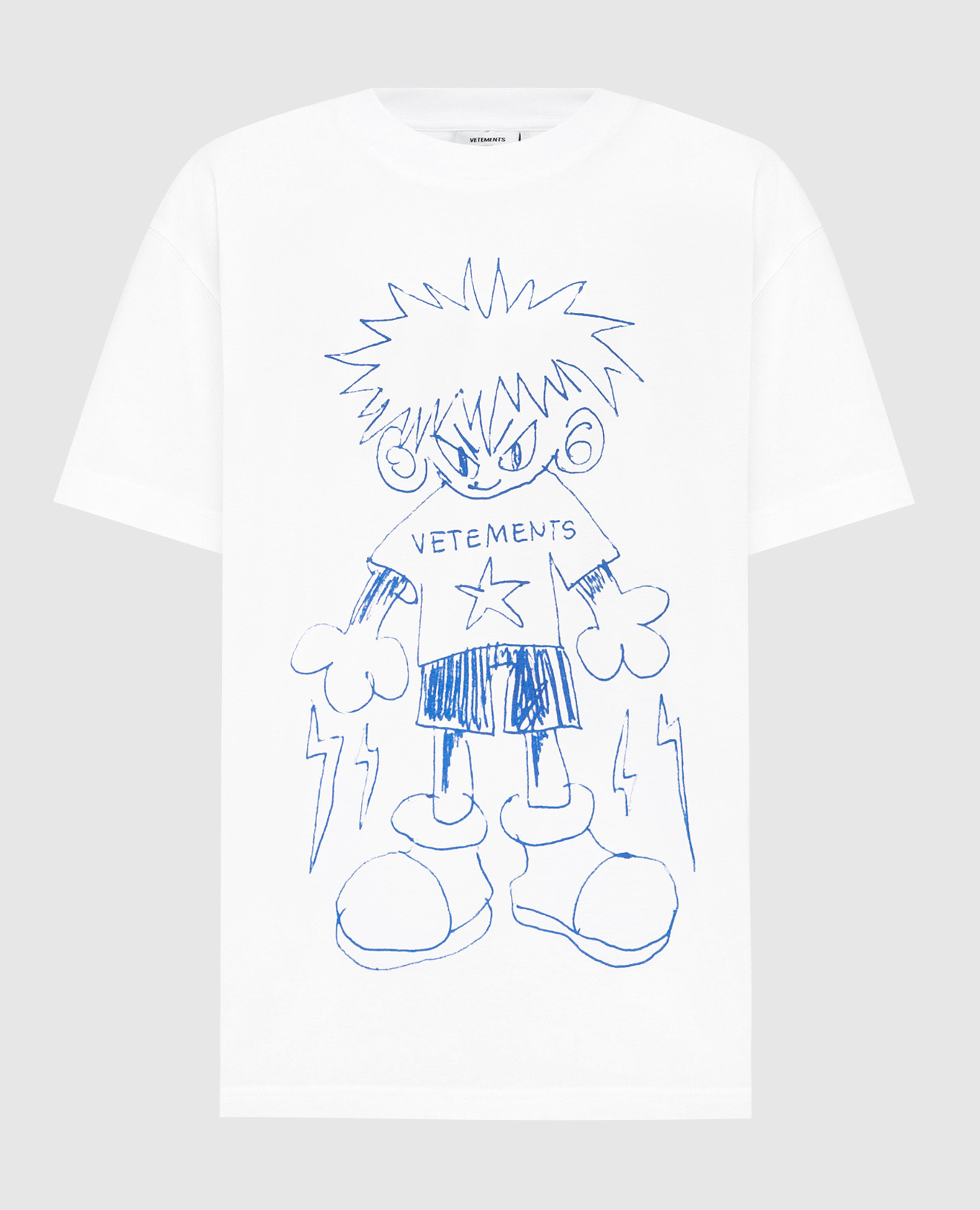 

White t-shirt with logo Vetements