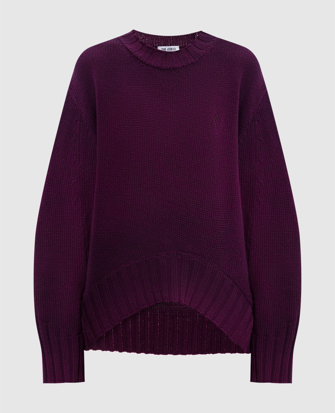 Purple wool and cashmere sweater The Attico