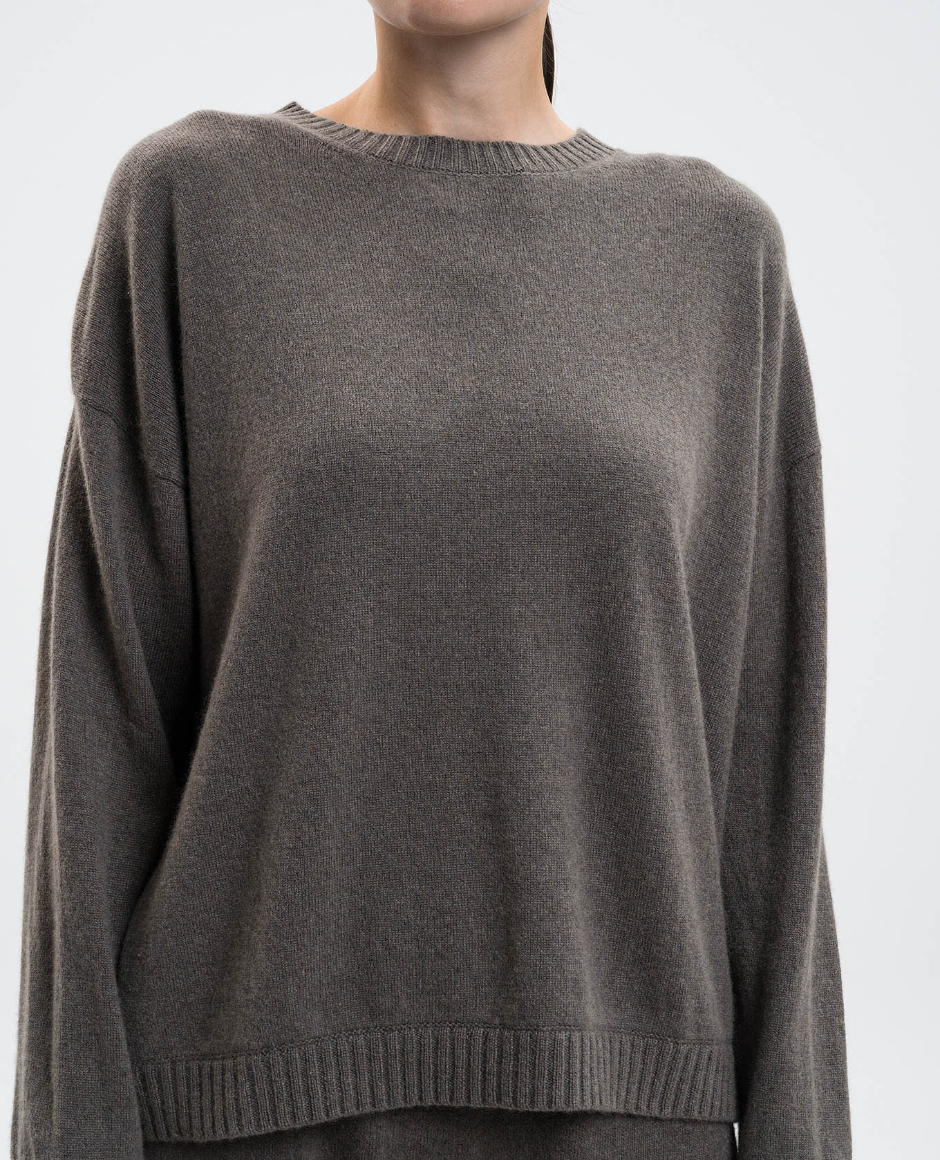 Denise brown cashmere jumper Simonetta Ravizza 5