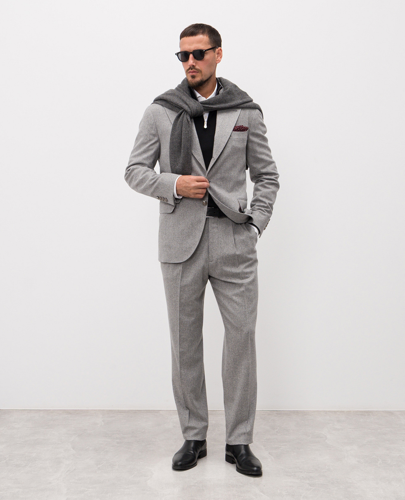 

Black wool and cashmere jumper Brunello Cucinelli