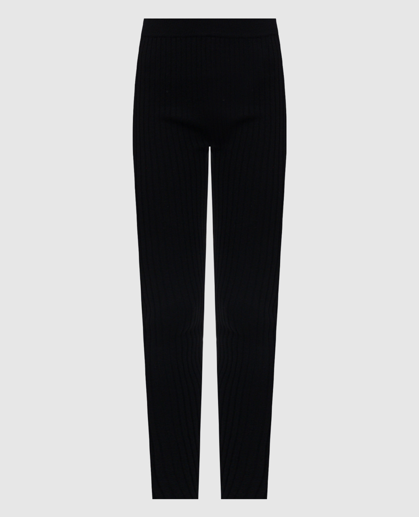 

Black ribbed wool leggings Dolce&Gabbana