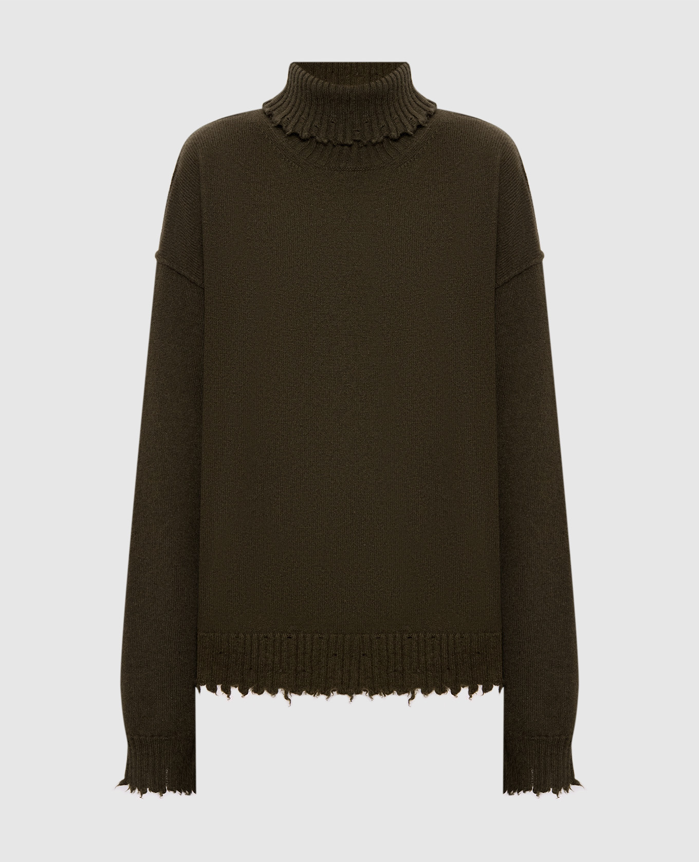 Khaki cashmere sweater UMA WANG
