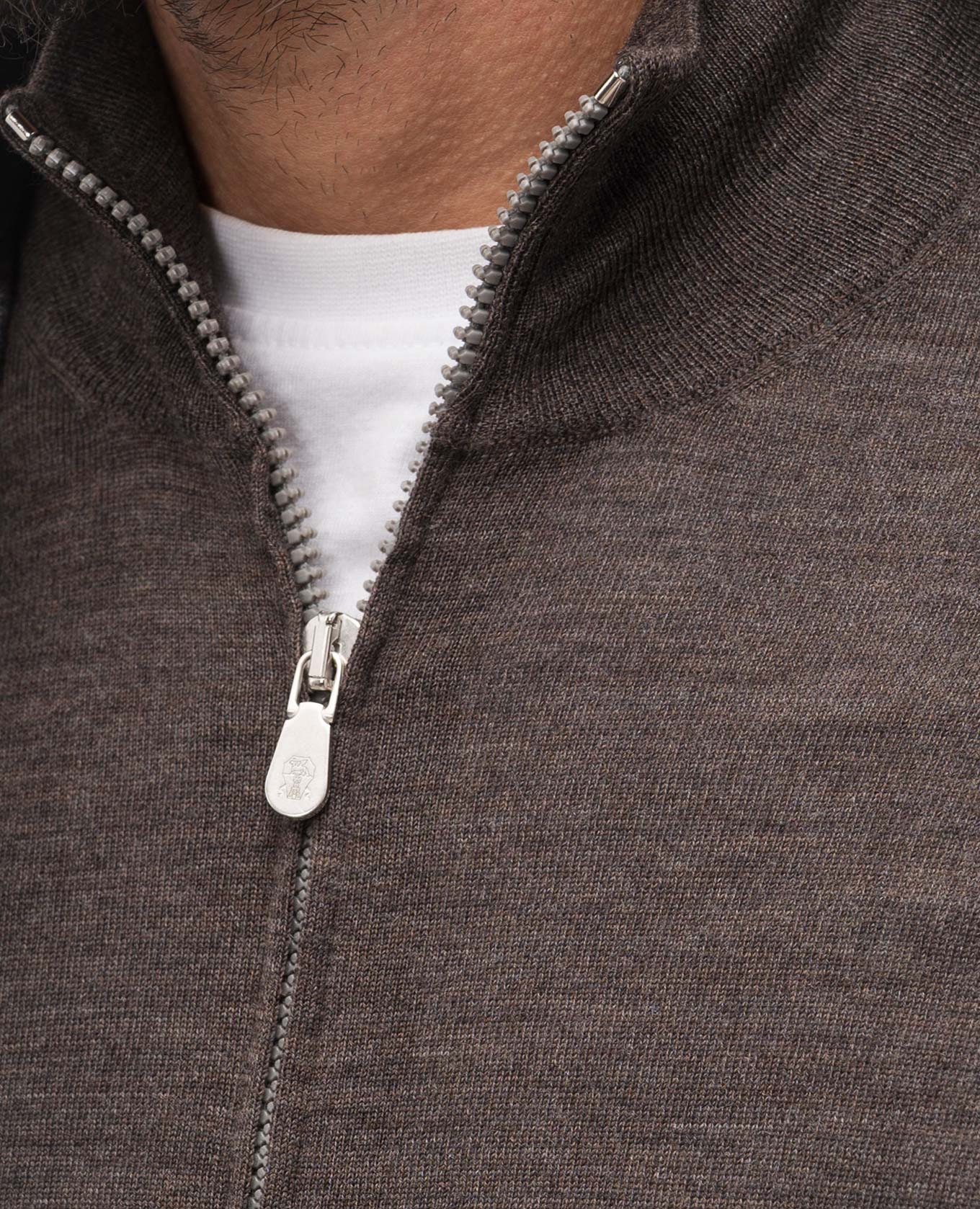 

Brown wool and cashmere cardigan Brunello Cucinelli