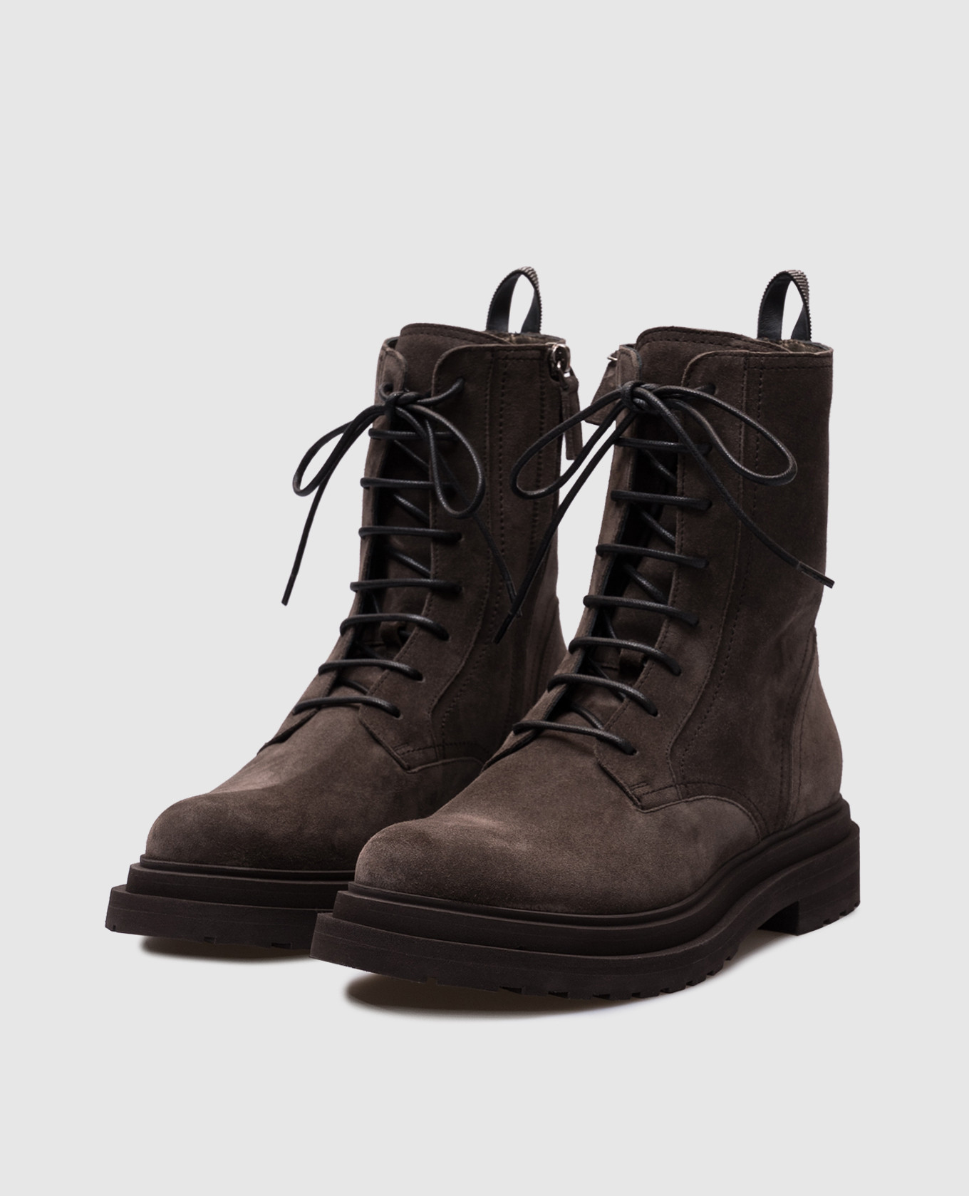 

Gray suede boots Brunello Cucinelli, Grey