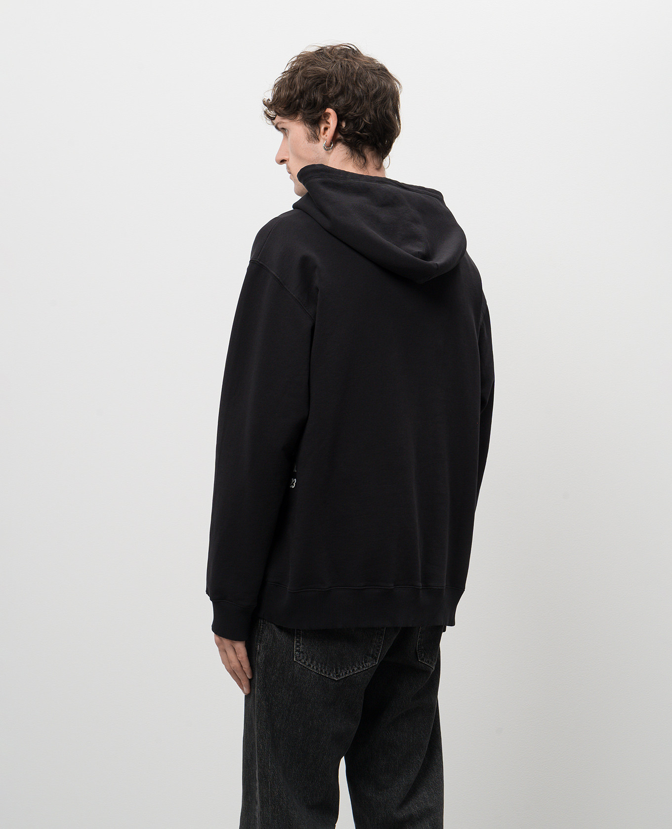 

Black hoodie with contrast logo print Maison Margiela MM6