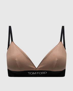 Tom Ford Beige bodice with logo pattern BRJ009JEX011